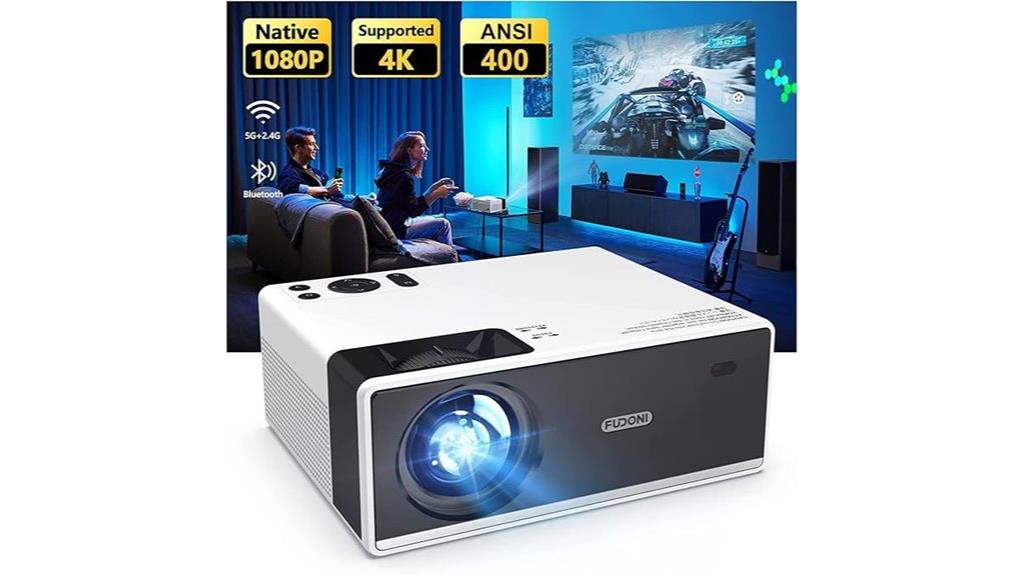 portable 4k wifi bluetooth projector