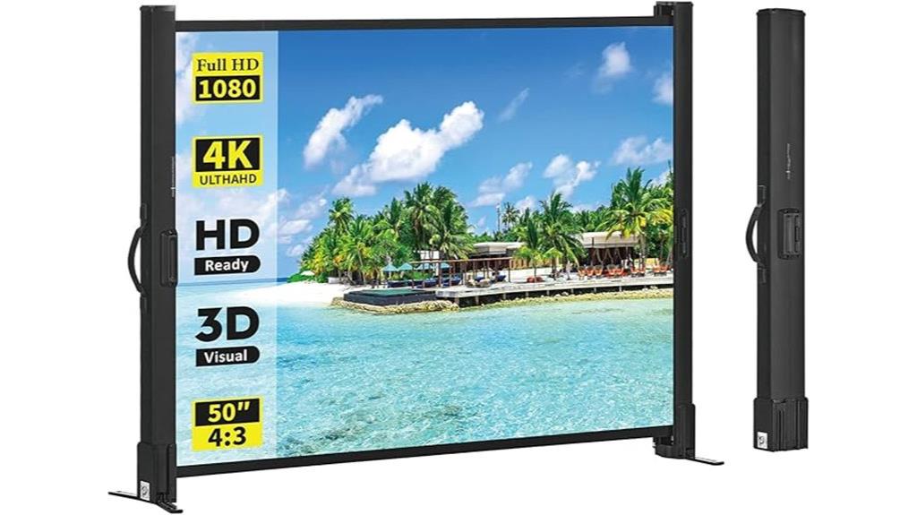 portable 50 inch outdoor screen