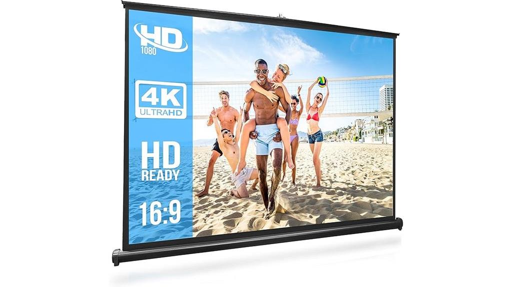 portable 50 inch projector screen