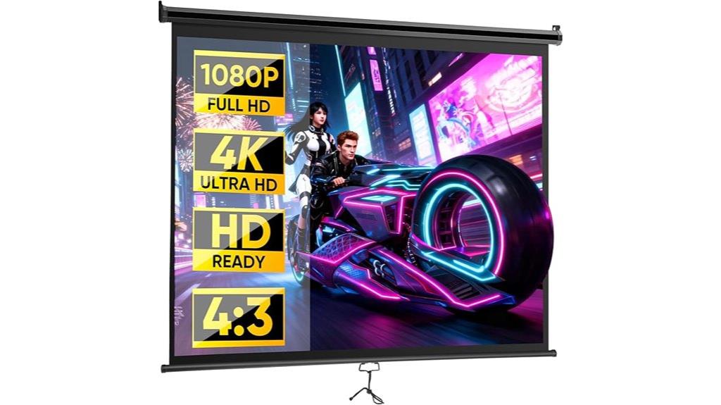 portable 72 inch theater