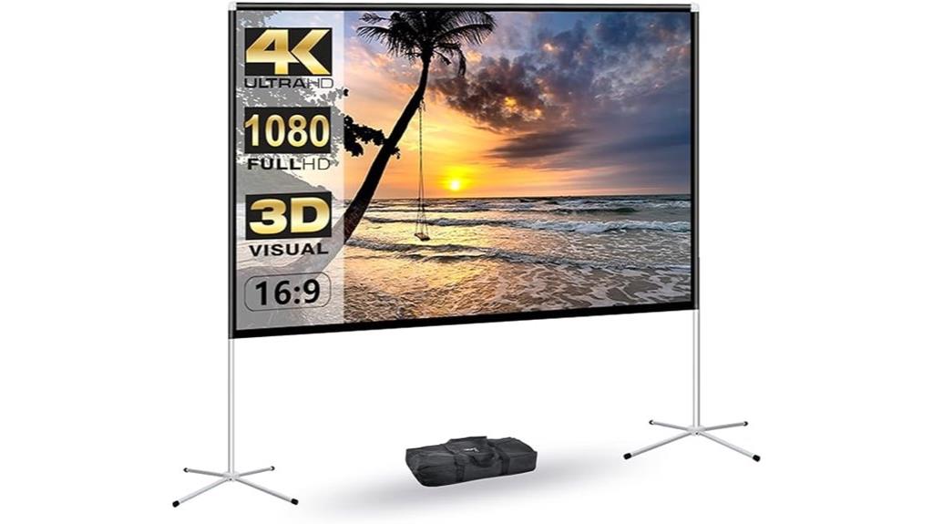 portable 80 inch 4k screen