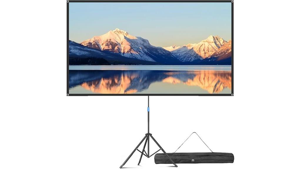portable 80 inch projection screen