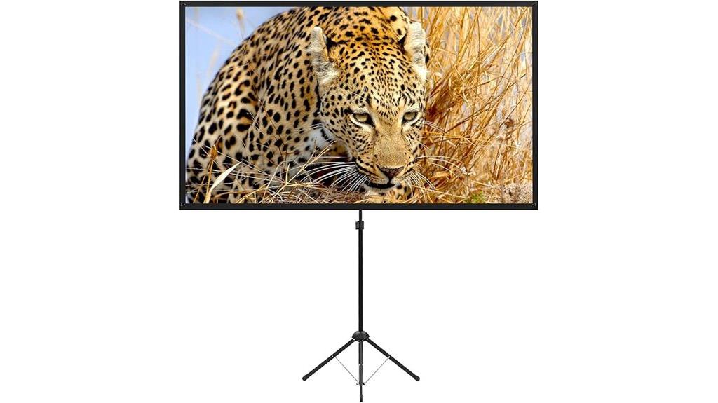 portable 80 inch projector screen