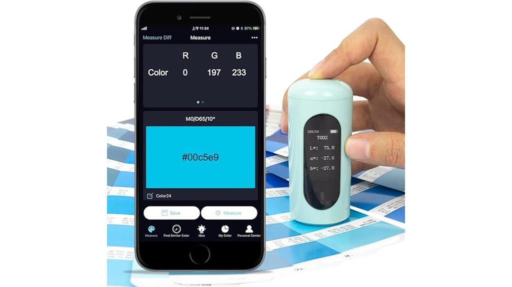 portable color measurement device