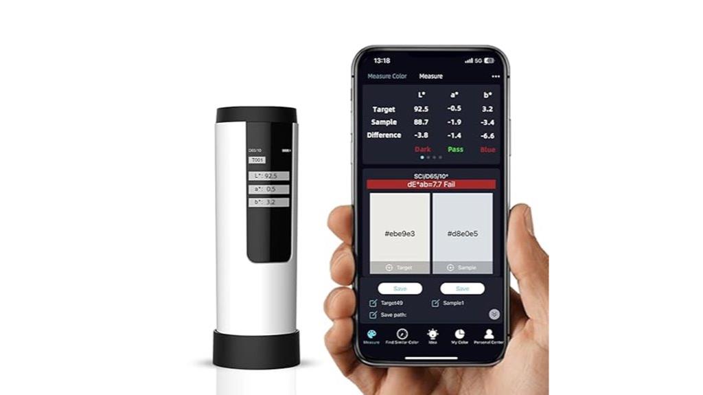 portable colorimeter with storage