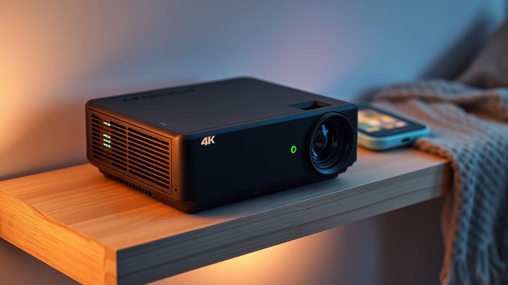 portable high resolution projector features