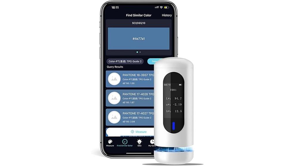 portable multi color paint matcher