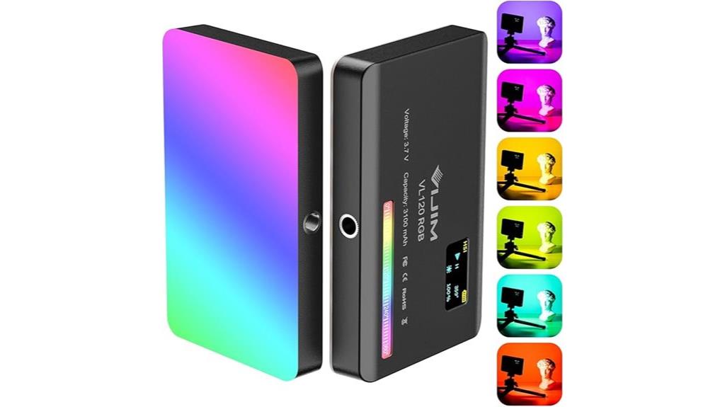 portable rgb video light