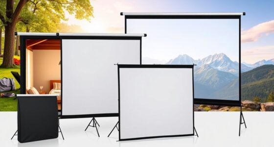 portable travel projector screens