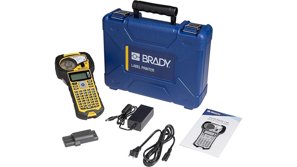 portable yellow black label printer