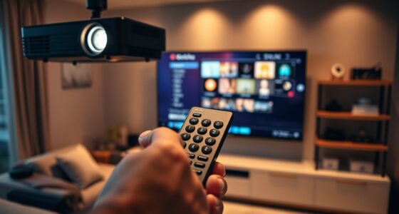 program projector with remote