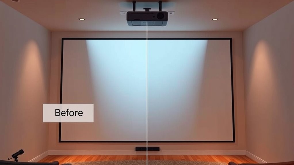 projection alignment causes distortion