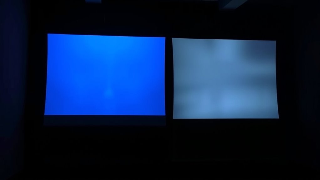 projection brightness and visibility