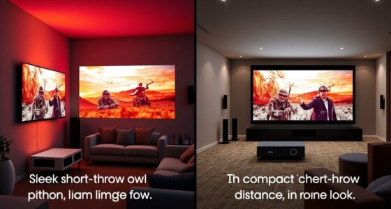 projection distance and size