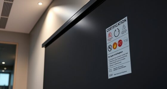 projection screen material certifications