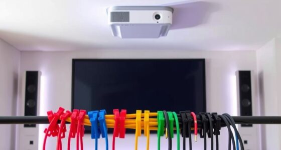 projector cable management solutions
