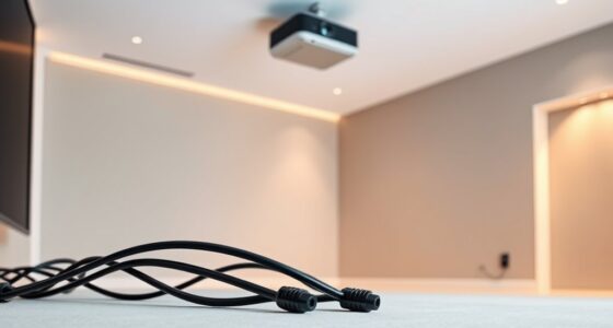 projector cable management solutions