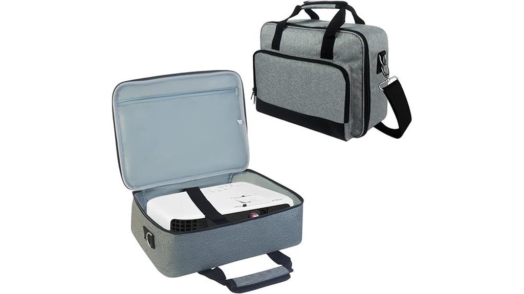 projector case with accessories