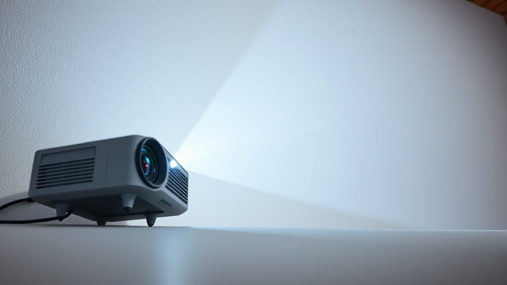 projector distance and size