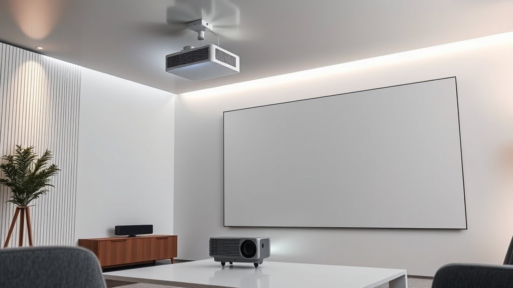 projector placement and setup
