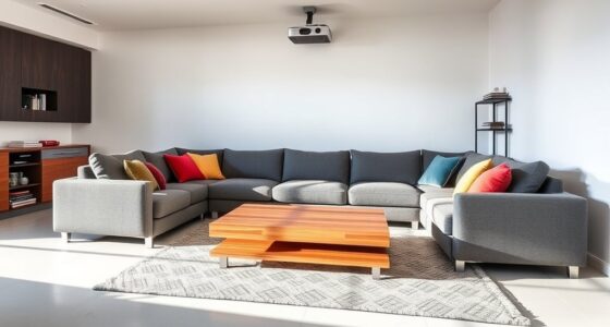 projector placement in multi purpose rooms