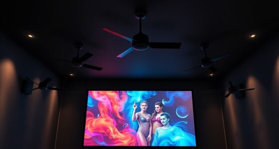 projector room cooling fans