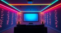 projector room lighting ideas