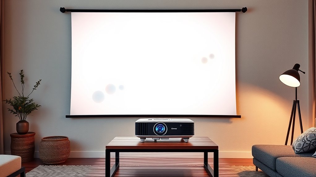 projector screens enhance visual quality