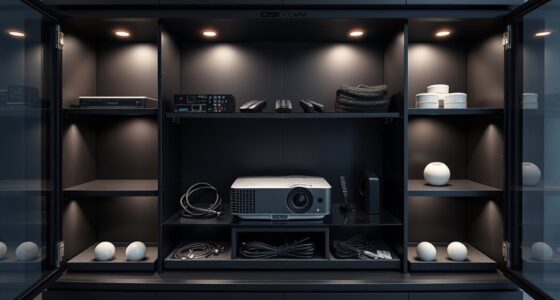 projector storage cabinet list