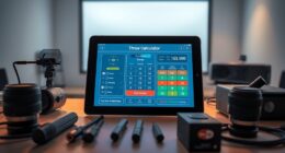 projector throw distance calculator