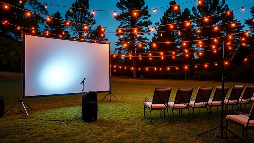 proper outdoor sound setup