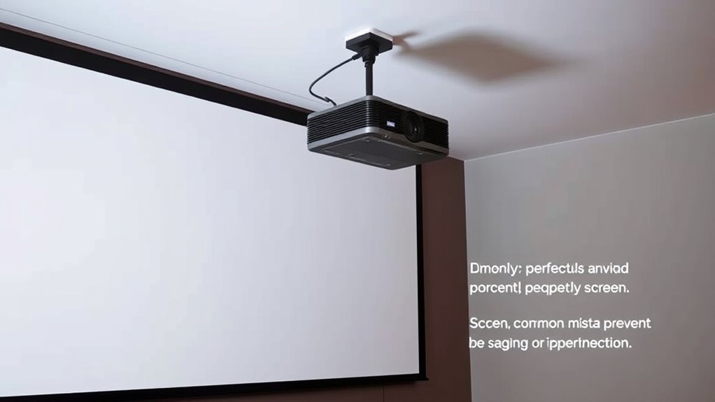 proper projector mounting setup