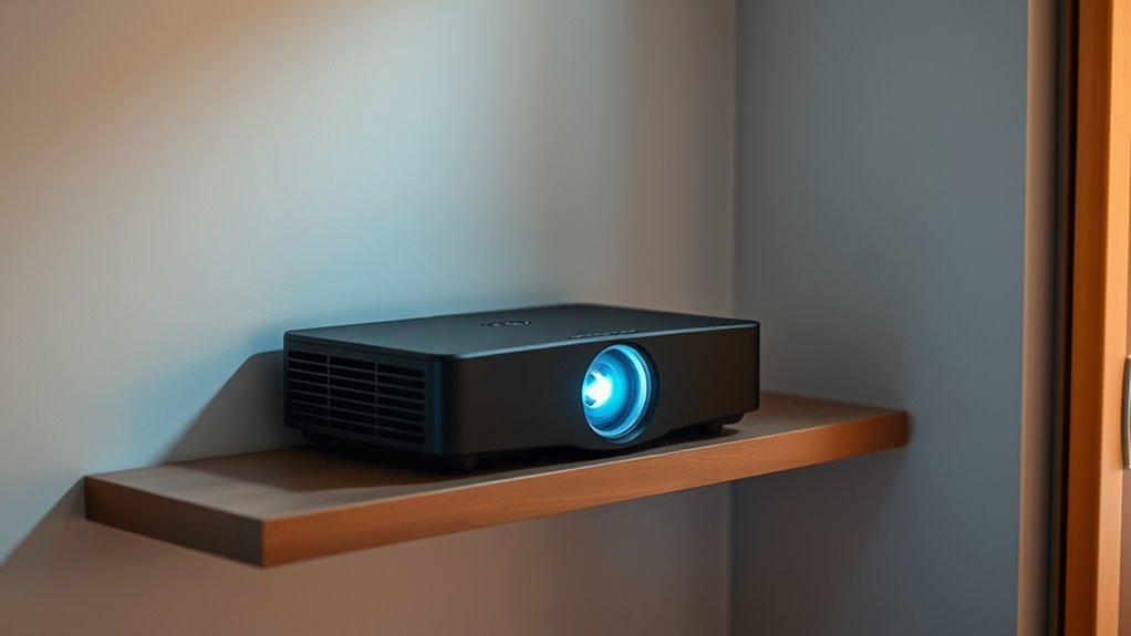 quiet efficient projector setup