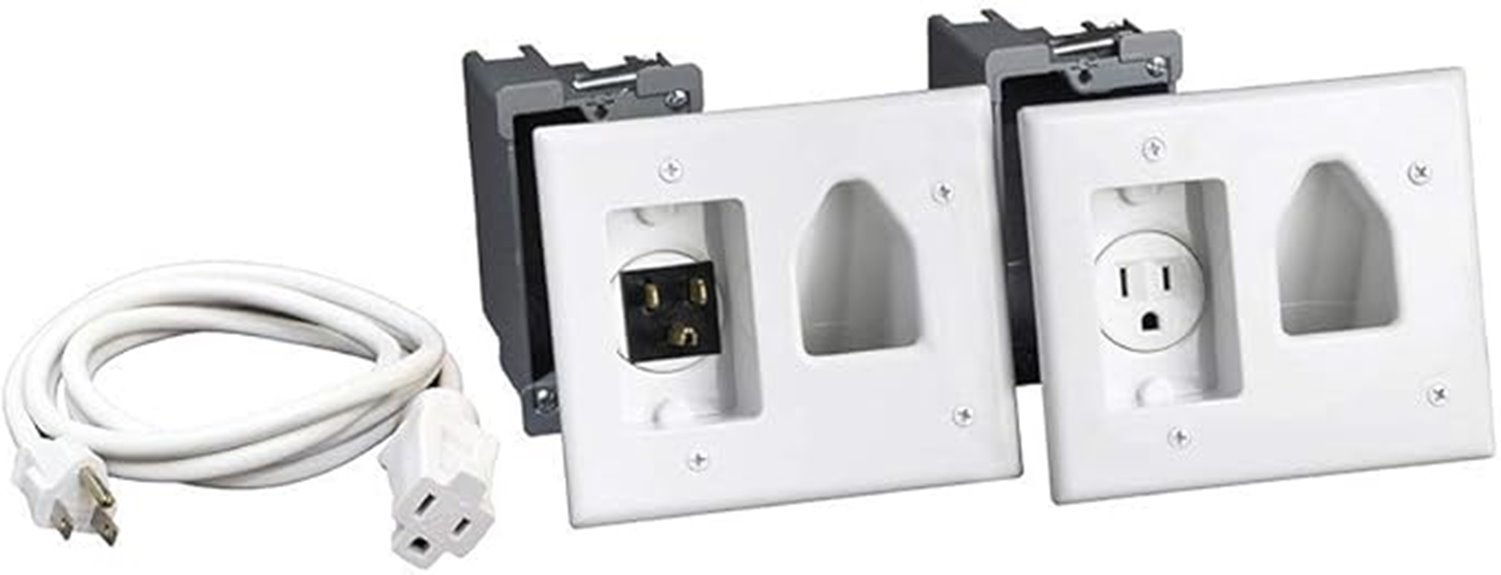 recessed power outlet kit