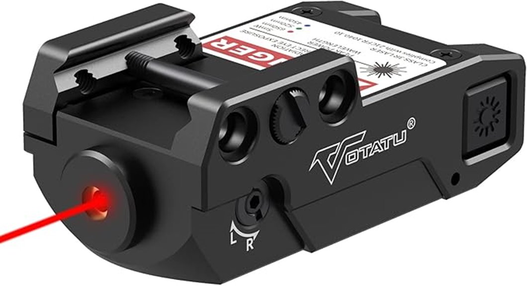 red laser sight with mount