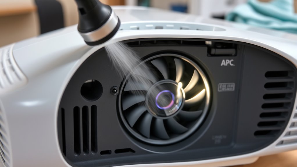 regular projector cleaning routine