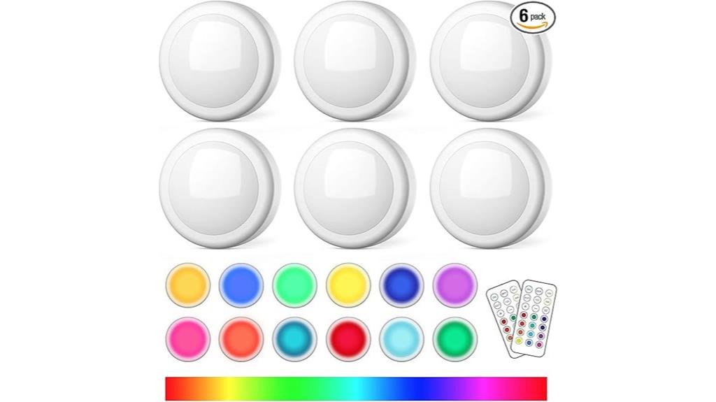 remote controlled puck light set