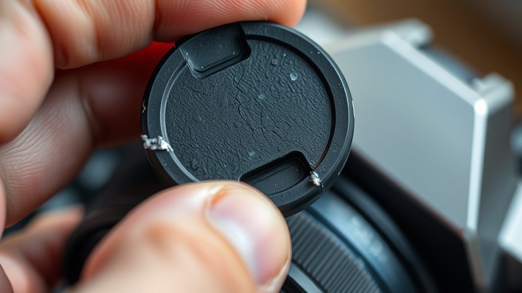 remove and clean lens cap