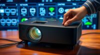reset projector network configurations