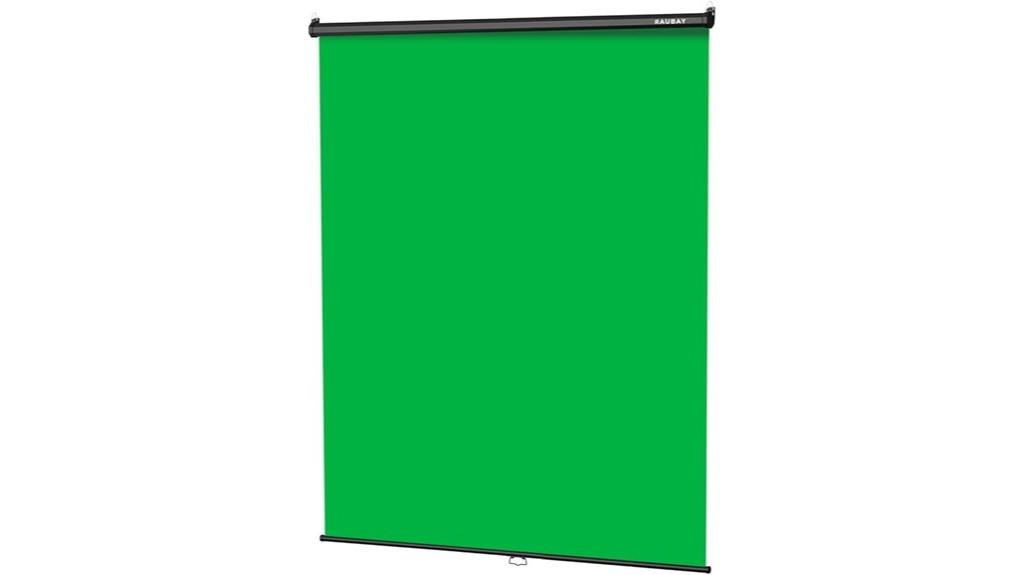 retractable green screen size
