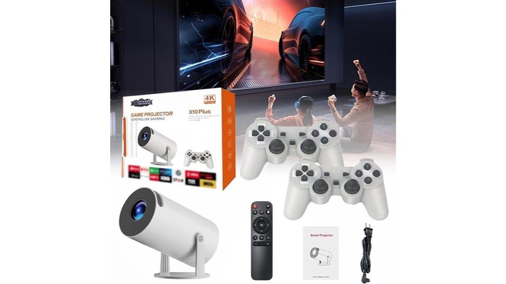 retro arcade game projector