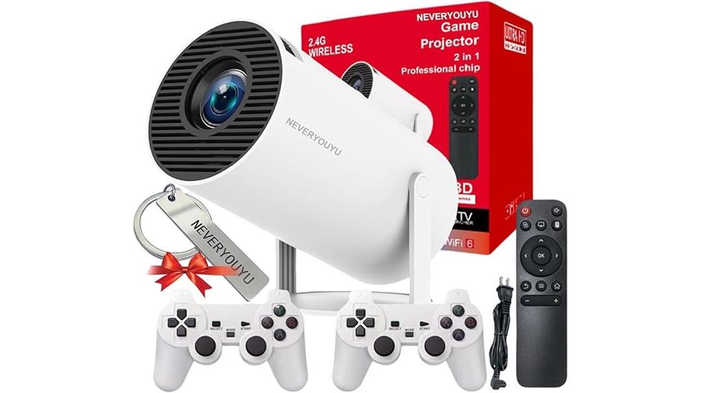 retro gaming projector bundle