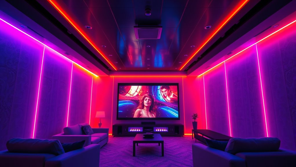 rgb projector room lighting