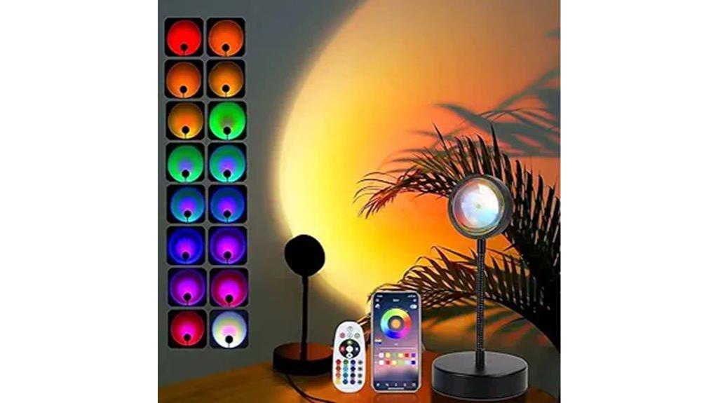 rgb sunset bedroom lights