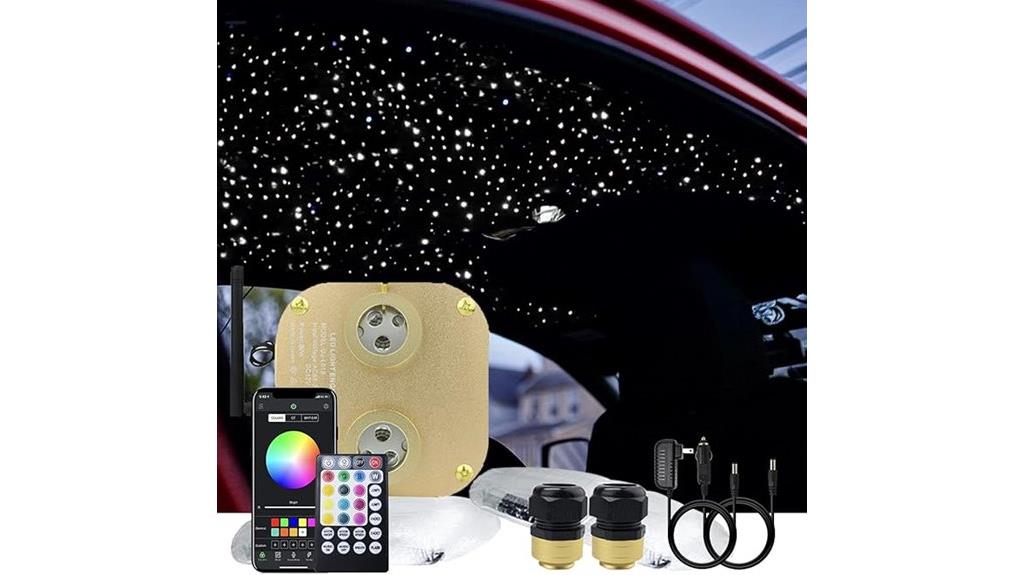 rgbw fiber optic star ceiling