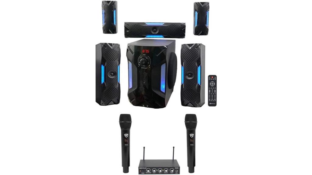 rockville karaoke system with subwoofer
