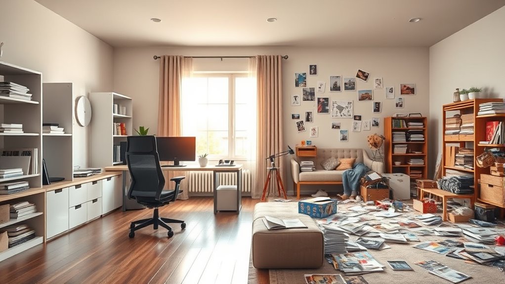 room layout influences clutter