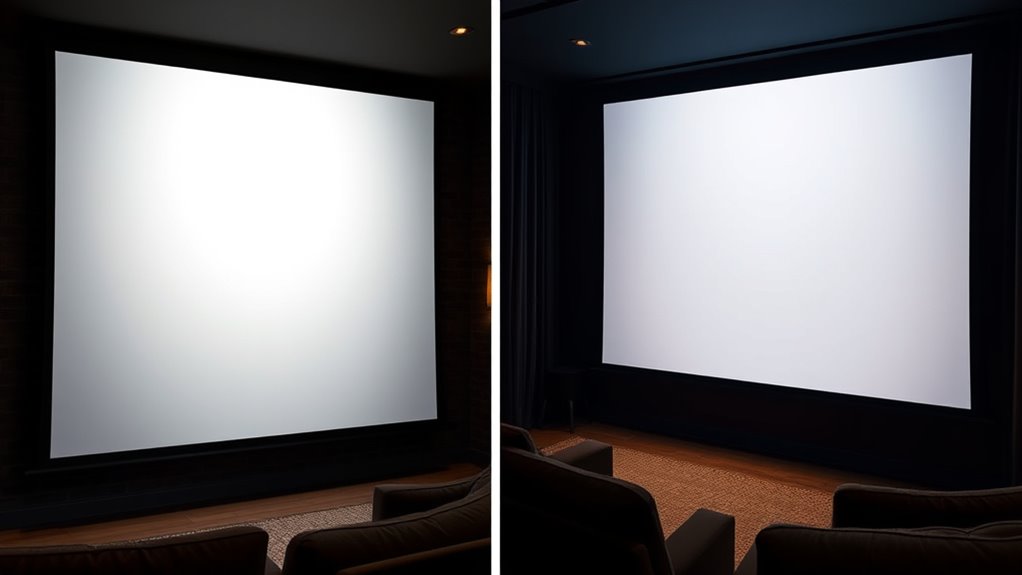 room size influences screen choice