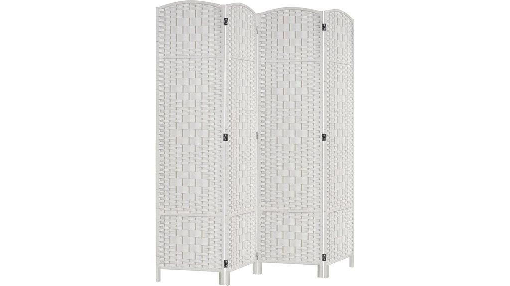 rose colored 4 panel divider