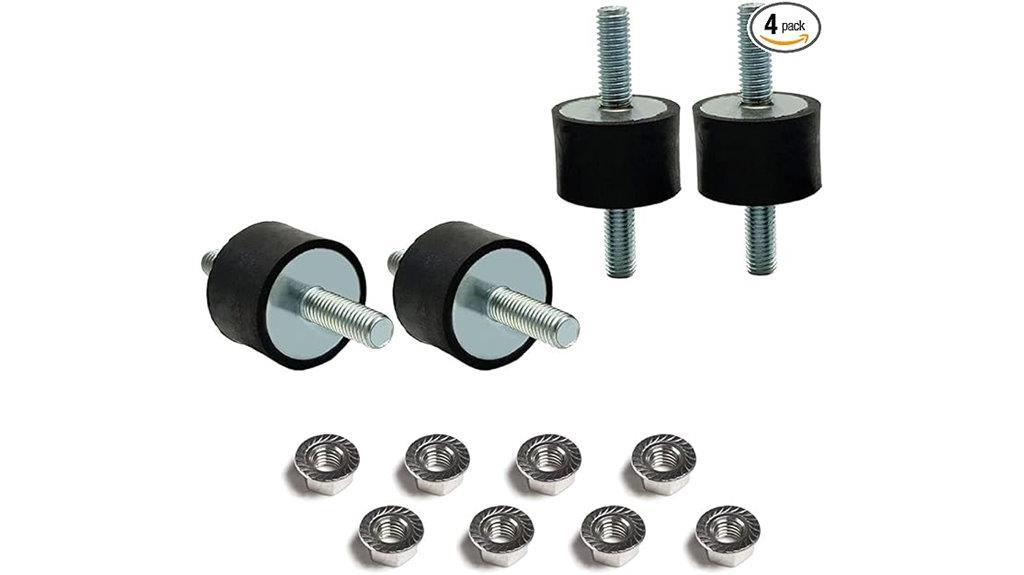rubber isolator mount set